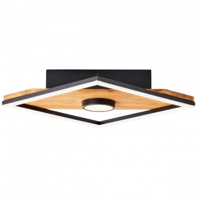 Plafonnier WOODBRIDGE 18W LED Noir-bois BRILLIANT G99755_76