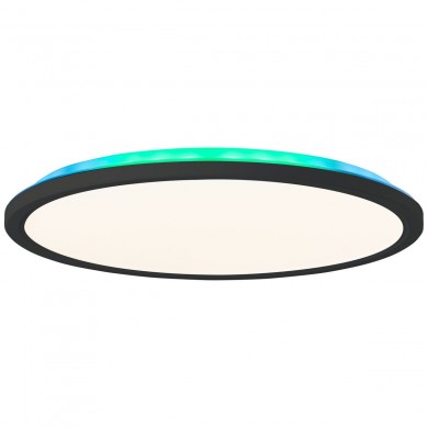 Plafonnier SALTERY 20W LED Blanc-noir H25 BRILLIANT G99778_76