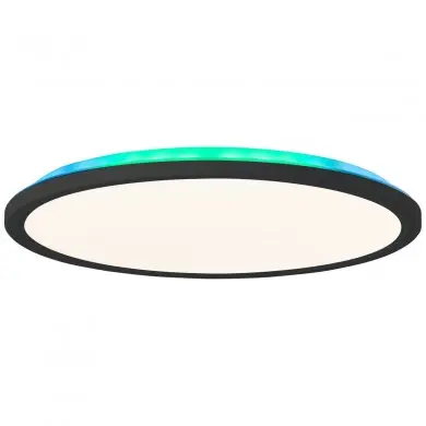 Plafonnier SALTERY 20W LED Blanc-noir H25 BRILLIANT G99778_76