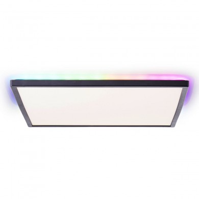 Plafonnier SALTERY 22W LED Blanc-noir Carré BRILLIANT G99781_76