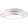 Plafonnier LUCIANO 12W LED Aluminium-blanc BRILLIANT HK18381S21