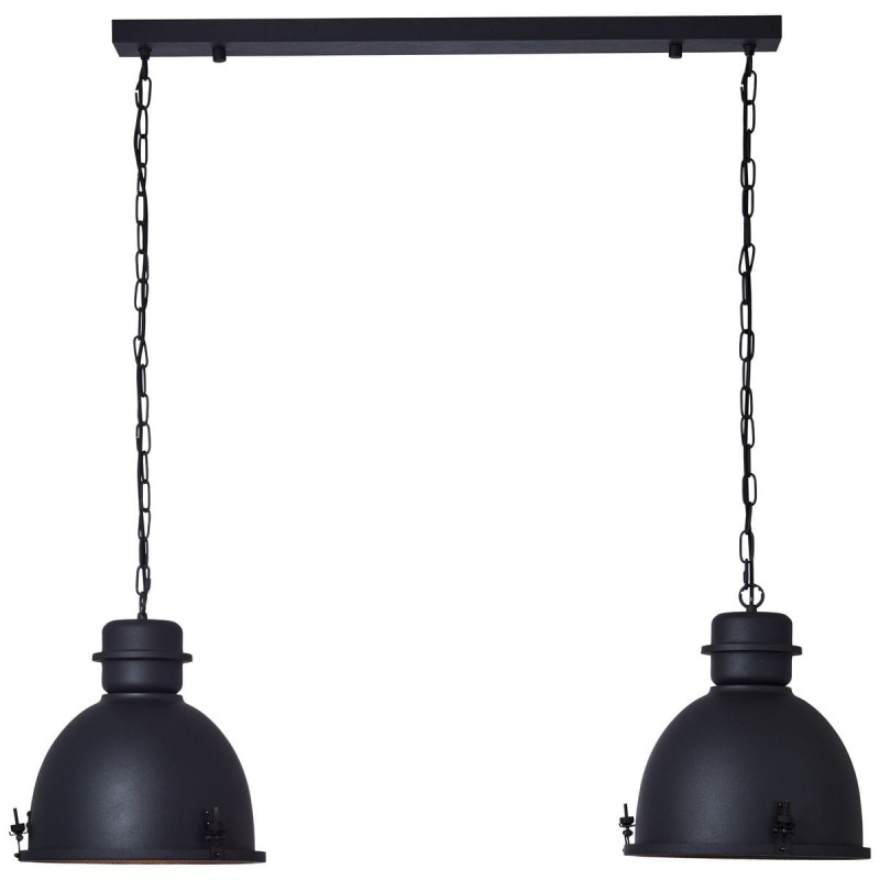 Suspension KIKI 2x52W E27 Noir mat BRILLIANT HK19242S76