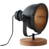 Lampe KIKI 1x28W E27 Noir corindon-bois BRILLIANT HK19246S76