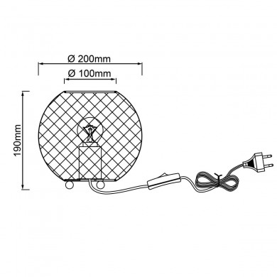 Lampe SOCO 1x60W E27 Noir BRILLIANT 92741_06