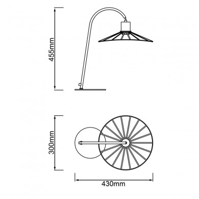 Lampe LEIKA 1x52W E27 Noir dépoli BRILLIANT 93103_76