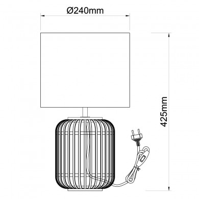 Lampe WOODROW 1x52W E27 Naturel BRILLIANT 93148_09