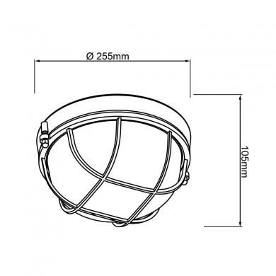 Plafonnier LAUREN 1x40W E27 Noir BRILLIANT 94481_06