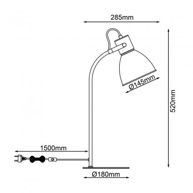 Lampe ERENA 1x40W E27 Rouge BRILLIANT 94555_01