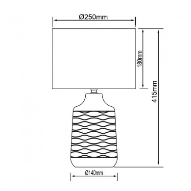 Lampe ILYSA 1x40W E14 Gris-blanc BRILLIANT 94569_22