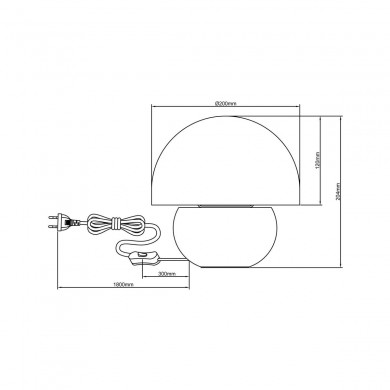 Lampe NALAM 1x40W E14 Noir-naturel H202 BRILLIANT 94701_76