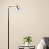 Lampadaire WEALD 1x40W E27 Noir-fumé-bois BRILLIANT 94708_93