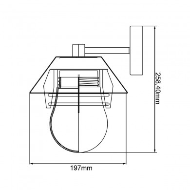 Applique Extérieur STOKESLEY 1x40W E27 Noir sablé BRILLIANT 96483_76