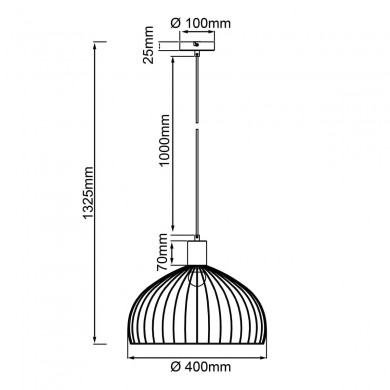 Suspension BLACKY 1x40W E27 Noir dépoli H1355 BRILLIANT 99392_06