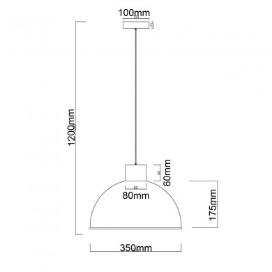 Suspension DAINTREE 1x60W E27 Noir-naturel BRILLIANT 99709_76