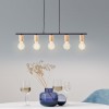 Suspension KERRY 5x40W E27 Noir-naturel BRILLIANT 99713_76