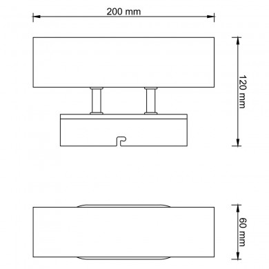 Applique NIELS 2x10W GU10 Noir mat-naturel BRILLIANT 99774_76