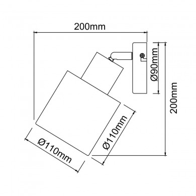 Applique WEALD 1x40W E27 Noir-fumé-bois BRILLIANT 99837_93