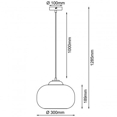 Suspension BLOP 1x60W E27 Vert BRILLIANT 99860_04