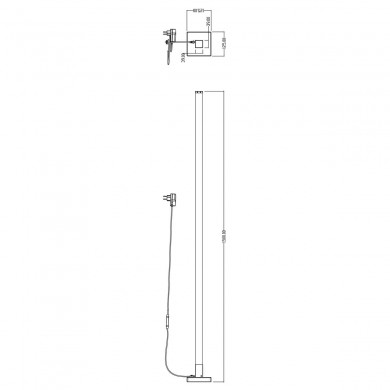 Lampadaire DONETTA LED Blanc BRILLIANT G80560A05