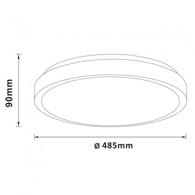 Plafonnier LIVIUS 36W LED Nickel-aluminium-blanc BRILLIANT G80562A21