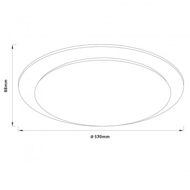 Plafonnier VITTORIA 36W LED Blanc BRILLIANT G80566A05