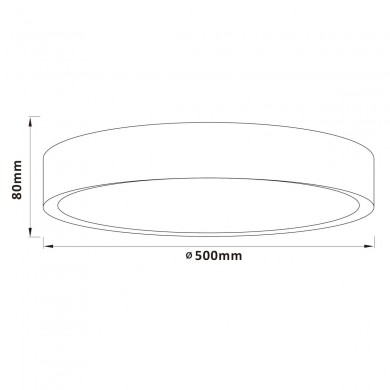 Plafonnier SLIMLINE 36W LED Bois clair-blanc BRILLIANT G80570A75