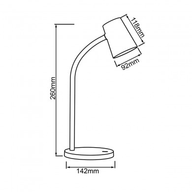 Lampe ILLA 6,5W LED Blanc BRILLIANT G93098_05