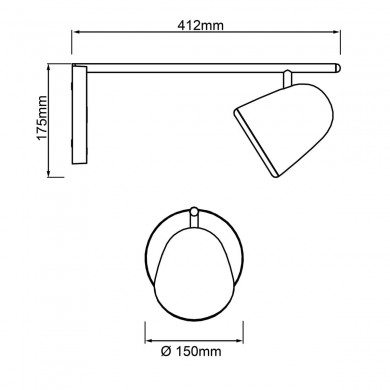 Lampe NEDA 5W LED Blanc BRILLIANT G93099_05