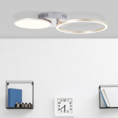 Plafonnier VIRTUS 20W LED Nickel anodisé BRILLIANT G99376_68