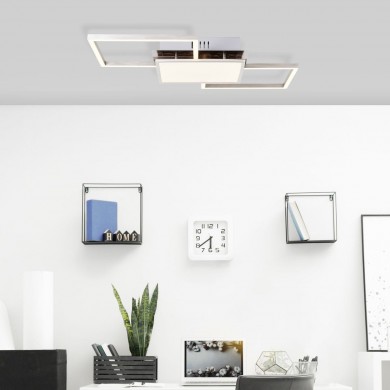 Plafonnier ZELIA 30W LED Nickel anodisé BRILLIANT G99379_68