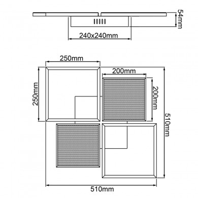 Plafonnier ZELIA 40W LED Nickel anodisé BRILLIANT G99380_68