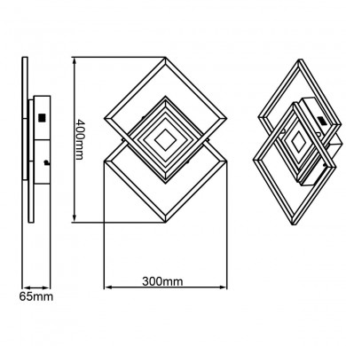 Plafonnier METIS 34W LED Noir BRILLIANT G99381_06