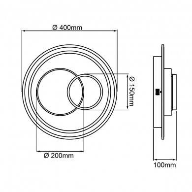 Plafonnier SIGUNE 40W LED Blanc BRILLIANT G99385_75