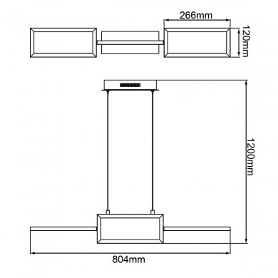 Suspension RANUT 34W LED Noir BRILLIANT G99495_06