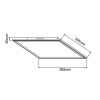 Plafonnier FLAT 24W LED Argent BRILLIANT G99510_58