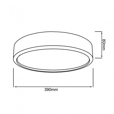 Plafonnier SLIMLINE 22W LED Bois clair-blanc BRILLIANT G99524_75