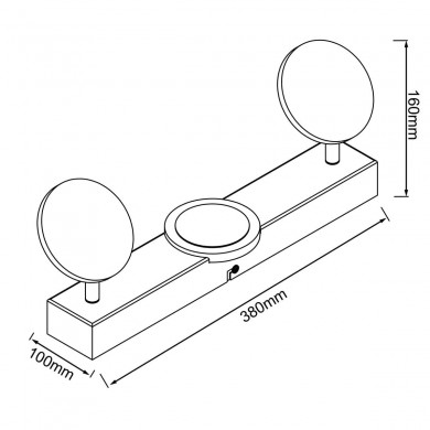 Plafonnier MERIZA 14W LED Blanc BRILLIANT G99554_05