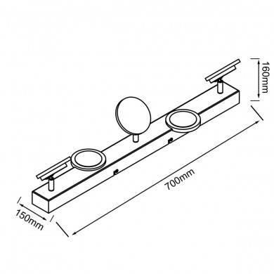 Plafonnier MERIZA 22W LED Blanc BRILLIANT G99555_05