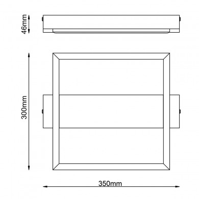 Plafonnier LONEOS 24W LED Noir-bois P300 BRILLIANT G99745_76