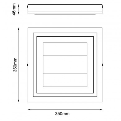 Plafonnier RHEA 24W LED Noir-bois P350 BRILLIANT G99747_76