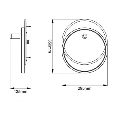 Plafonnier EUNOMIA 24W LED Noir-blanc BRILLIANT G99752_76