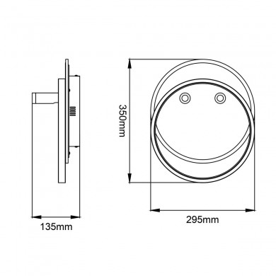 Plafonnier EUNOMIA 30W LED Noir-blanc BRILLIANT G99753_76