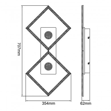 Plafonnier WOODBRIDGE 32W LED Noir-bois BRILLIANT G99756_76