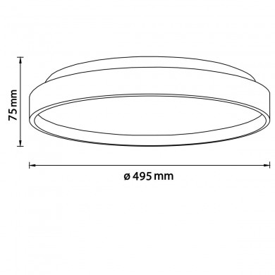 Plafonnier ALSON 32W LED Bois clair-blanc BRILLIANT G99787_75