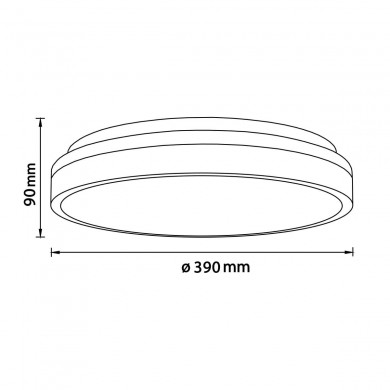 Plafonnier BRODSKY 24W LED Bois clair-blanc BRILLIANT G99790_75