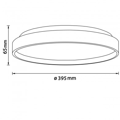 Plafonnier ALSON 26W LED Bois clair-blanc BRILLIANT G99794_75