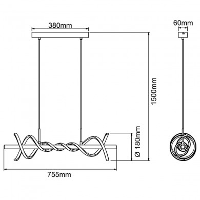 Suspension AMALIE 16W LED Noir BRILLIANT G99818_06