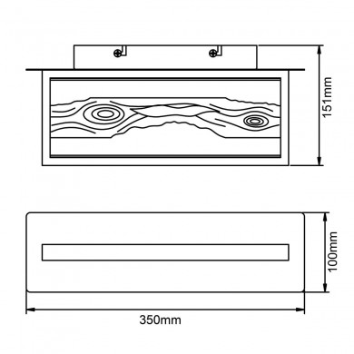 Applique CHAUMONT 9,5W LED Noir-bois BRILLIANT G99820_76