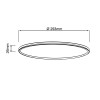 Plafonnier MILTON 18W LED Blanc BRILLIANT G99874A05