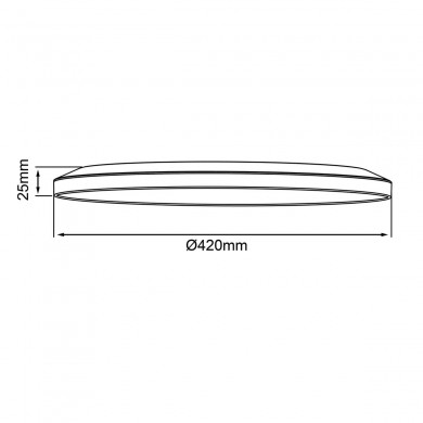 Plafonnier SORELL 24W LED Noir-blanc BRILLIANT G99879A76